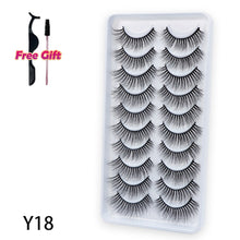 Load image into Gallery viewer, 5/10Pairs 3D Mink Lashes Natural Eyelashes Dramatic False Eyelashes Faux Cils Makeup Wholesale Fake Eyelash Extension maquiagem
