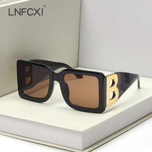 Load image into Gallery viewer, LNFCXI 2021 New Fashion Oversized The Letter B  Square Luxury Trend Sunglasses Women Men Retro rectangle sunglasses gafas de sol
