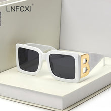 Load image into Gallery viewer, LNFCXI 2021 New Fashion Oversized The Letter B  Square Luxury Trend Sunglasses Women Men Retro rectangle sunglasses gafas de sol
