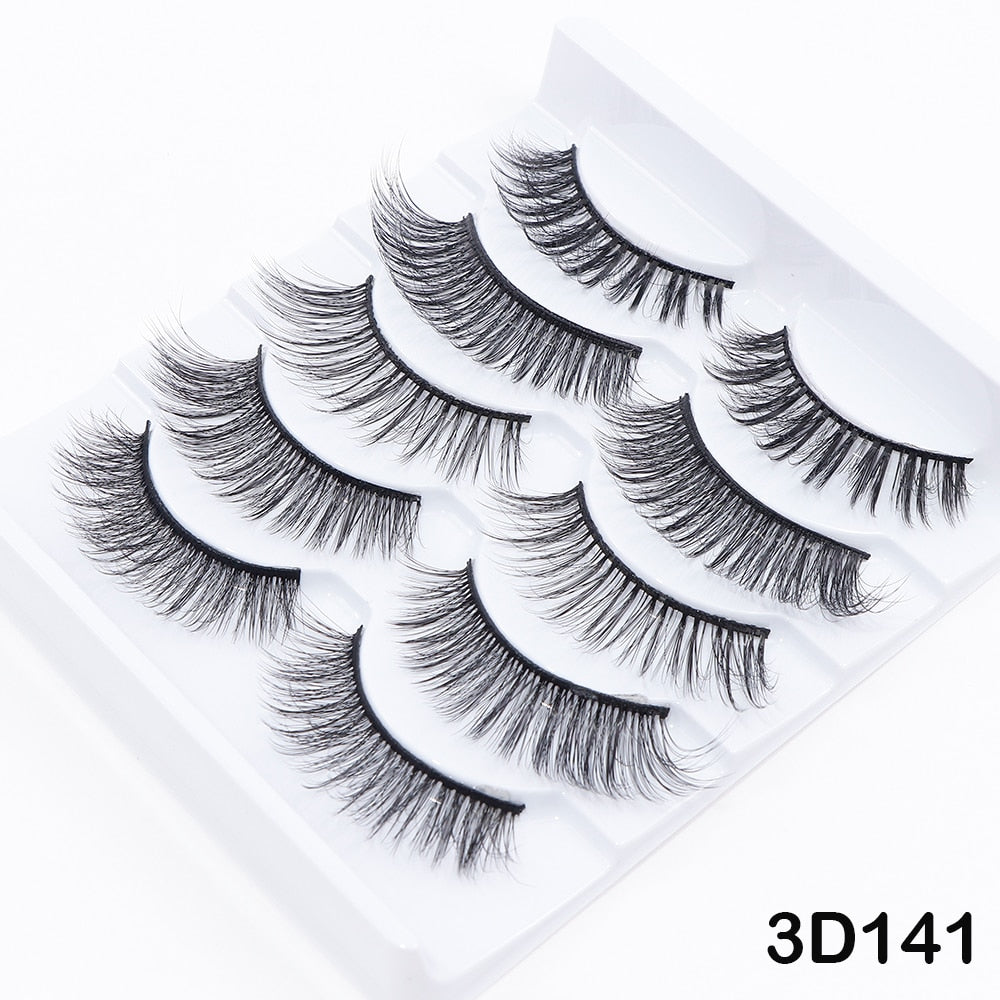 5/10Pairs 3D Mink Lashes Natural Eyelashes Dramatic False Eyelashes Faux Cils Makeup Wholesale Fake Eyelash Extension maquiagem