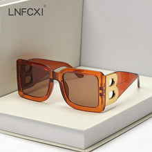 Load image into Gallery viewer, LNFCXI 2021 New Fashion Oversized The Letter B  Square Luxury Trend Sunglasses Women Men Retro rectangle sunglasses gafas de sol
