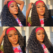 Load image into Gallery viewer, Deep Wave Headband Wigs Human Hair Wig Grip Headband Nicelight Brazilian Curly Headband Wigs Glueless Remy Hair With Headband

