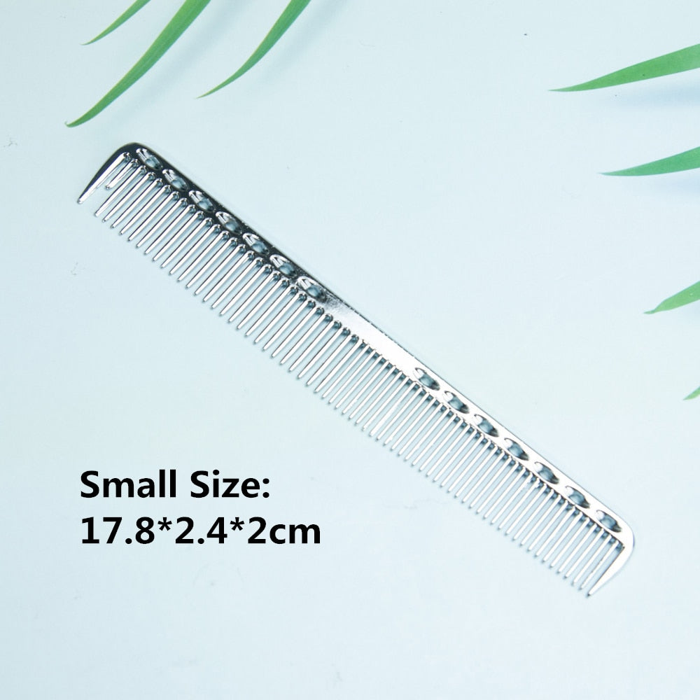 Space Aluminuml Hair Comb Pro Hairdressing Combs расческа для волос Hair Cutting Dying Hair Brush Barber Tools Salon Accessaries