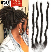 Load image into Gallery viewer, Styleicon Dreadlocks 100% Human Hair Tight Afro Kinky Bulk Human Hair For Twist Braids Human Hair Extensions 20/40/60 strand/lot
