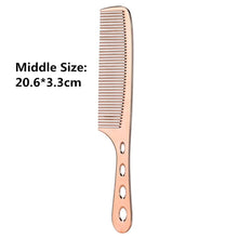 Load image into Gallery viewer, Space Aluminuml Hair Comb Pro Hairdressing Combs расческа для волос Hair Cutting Dying Hair Brush Barber Tools Salon Accessaries
