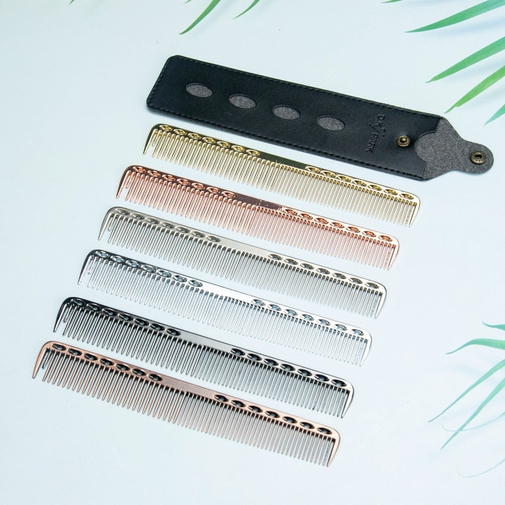 Space Aluminuml Hair Comb Pro Hairdressing Combs расческа для волос Hair Cutting Dying Hair Brush Barber Tools Salon Accessaries