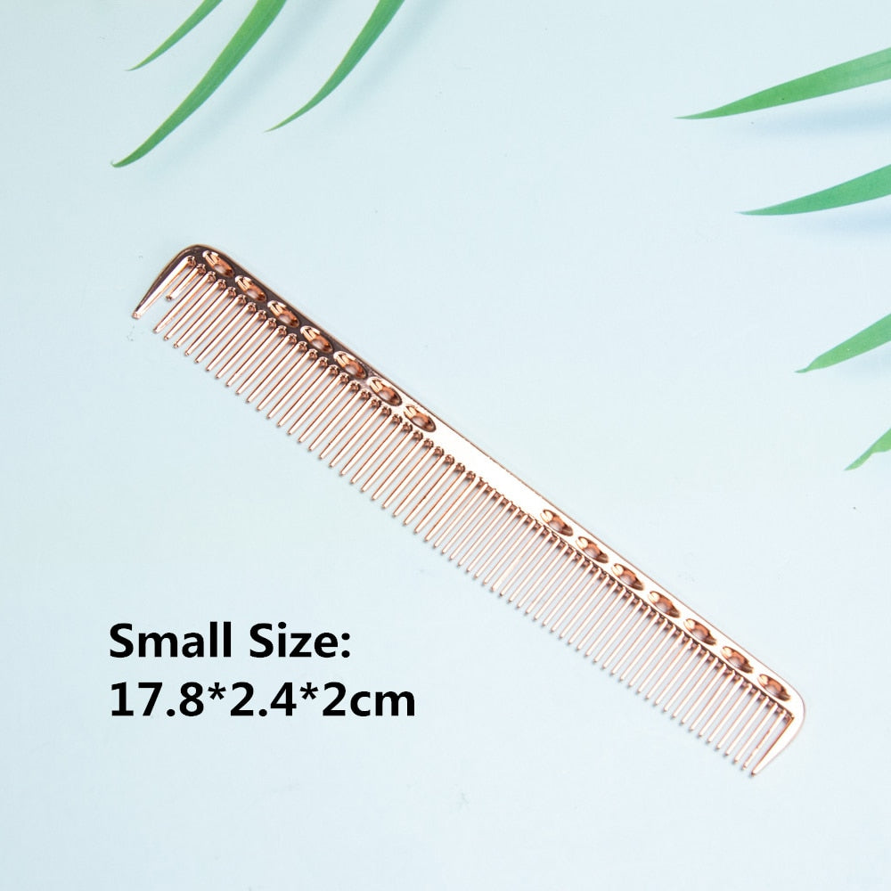 Space Aluminuml Hair Comb Pro Hairdressing Combs расческа для волос Hair Cutting Dying Hair Brush Barber Tools Salon Accessaries