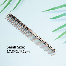Load image into Gallery viewer, Space Aluminuml Hair Comb Pro Hairdressing Combs расческа для волос Hair Cutting Dying Hair Brush Barber Tools Salon Accessaries

