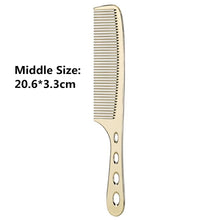 Load image into Gallery viewer, Space Aluminuml Hair Comb Pro Hairdressing Combs расческа для волос Hair Cutting Dying Hair Brush Barber Tools Salon Accessaries
