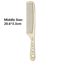 Load image into Gallery viewer, Space Aluminuml Hair Comb Pro Hairdressing Combs расческа для волос Hair Cutting Dying Hair Brush Barber Tools Salon Accessaries
