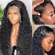 Load image into Gallery viewer, 30 40 Inch Deep Wave Frontal Wig Human Hair 13x4 Curly Lace Front Wig Full Transparent HD Lace Water Wigs 180 Density Brazilian
