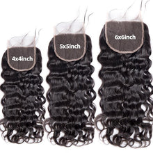 Load image into Gallery viewer, BeuMax Hairs Brazilian Human Hair Closure with Baby Hair, Water Wave - Bianca's hair and beauty supply
