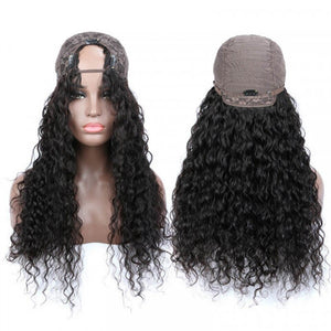 Jerry Curl U Part Wigs Human Hair Wigs Headband Wig - Bianca's hair and beauty supply