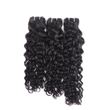 Load image into Gallery viewer, Super Double Drawn Water Wave Hair Bundles With Closure Pre Plucked - Bianca's hair and beauty supply
