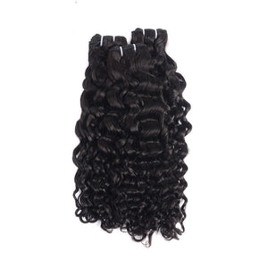 Super Double Drawn Water Wave Hair Bundles With Closure Pre Plucked - Bianca's hair and beauty supply