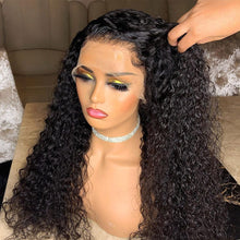 Load image into Gallery viewer, Curly Human Hair Wigs 13x4 Short Bob Wig Remy 150 180 250 Density Lace - Bianca's hair and beauty supply

