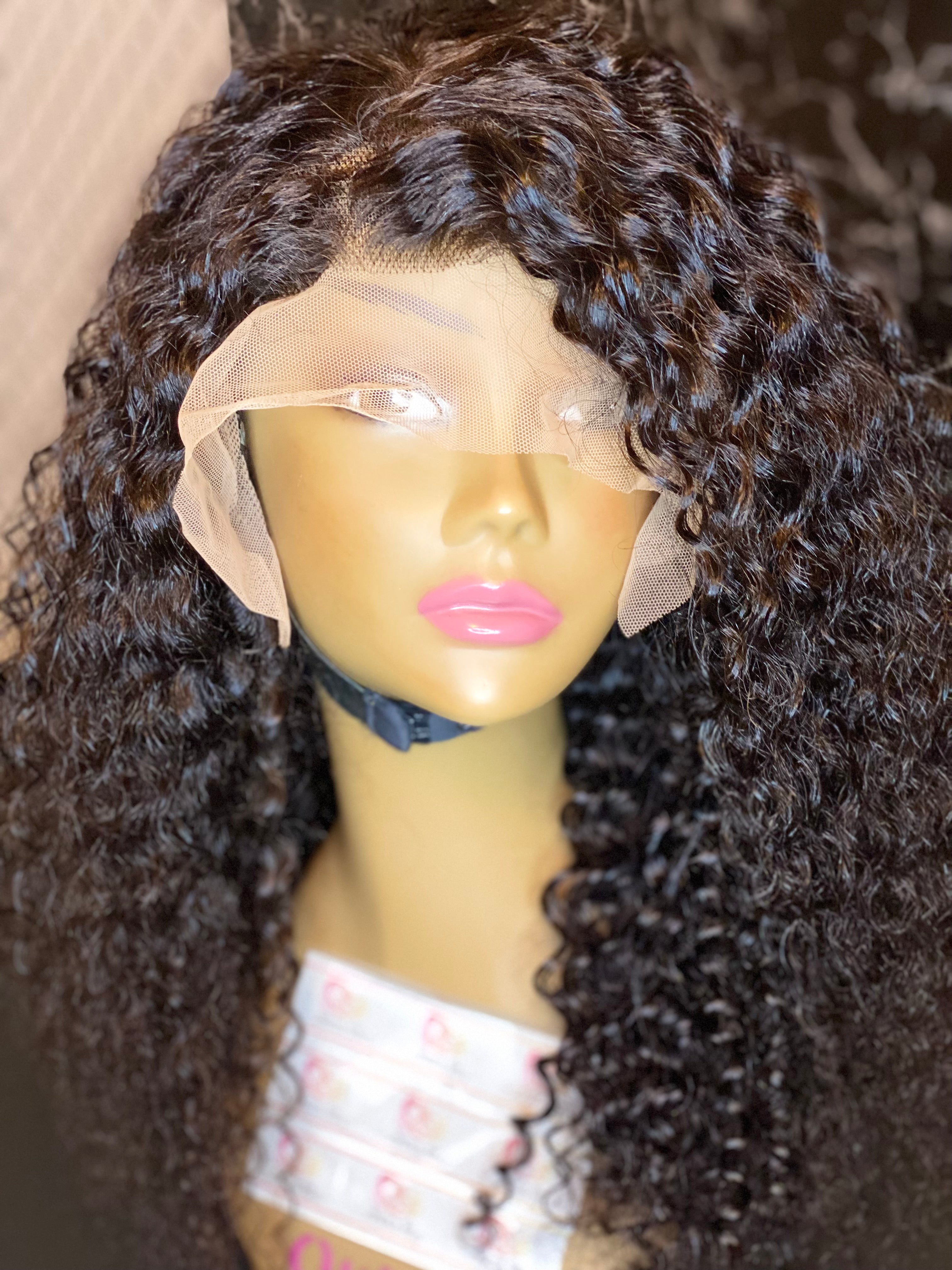 Jerry curly lace front wigs 13*4 - Bianca's hair and beauty supply