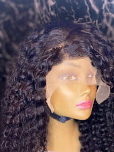 Jerry curly lace front wigs 13*4 - Bianca's hair and beauty supply