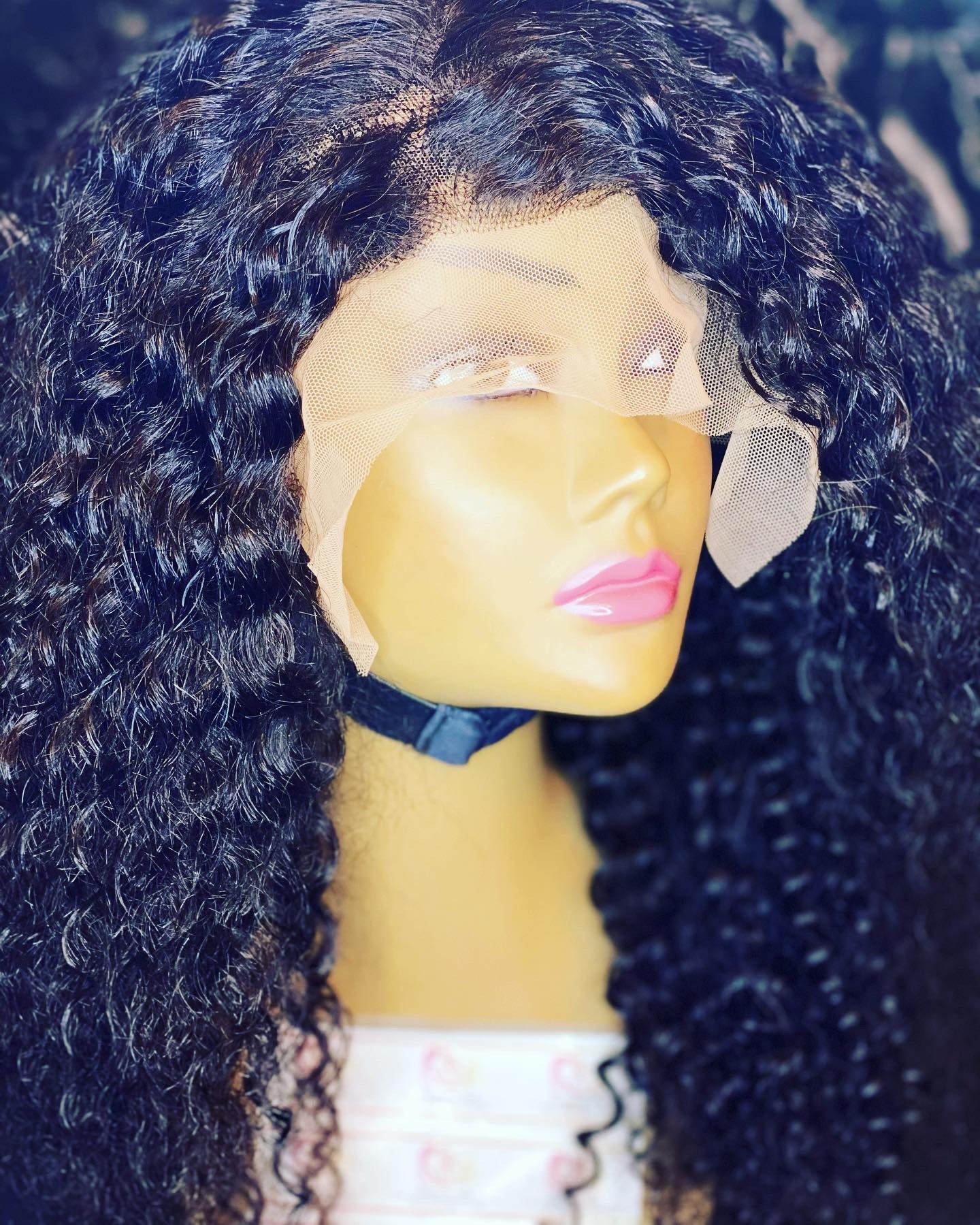 Jerry curly lace front wigs 13*4 - Bianca's hair and beauty supply