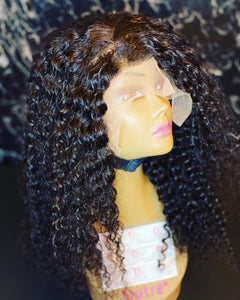 Jerry curly lace front wigs 13*4 - Bianca's hair and beauty supply