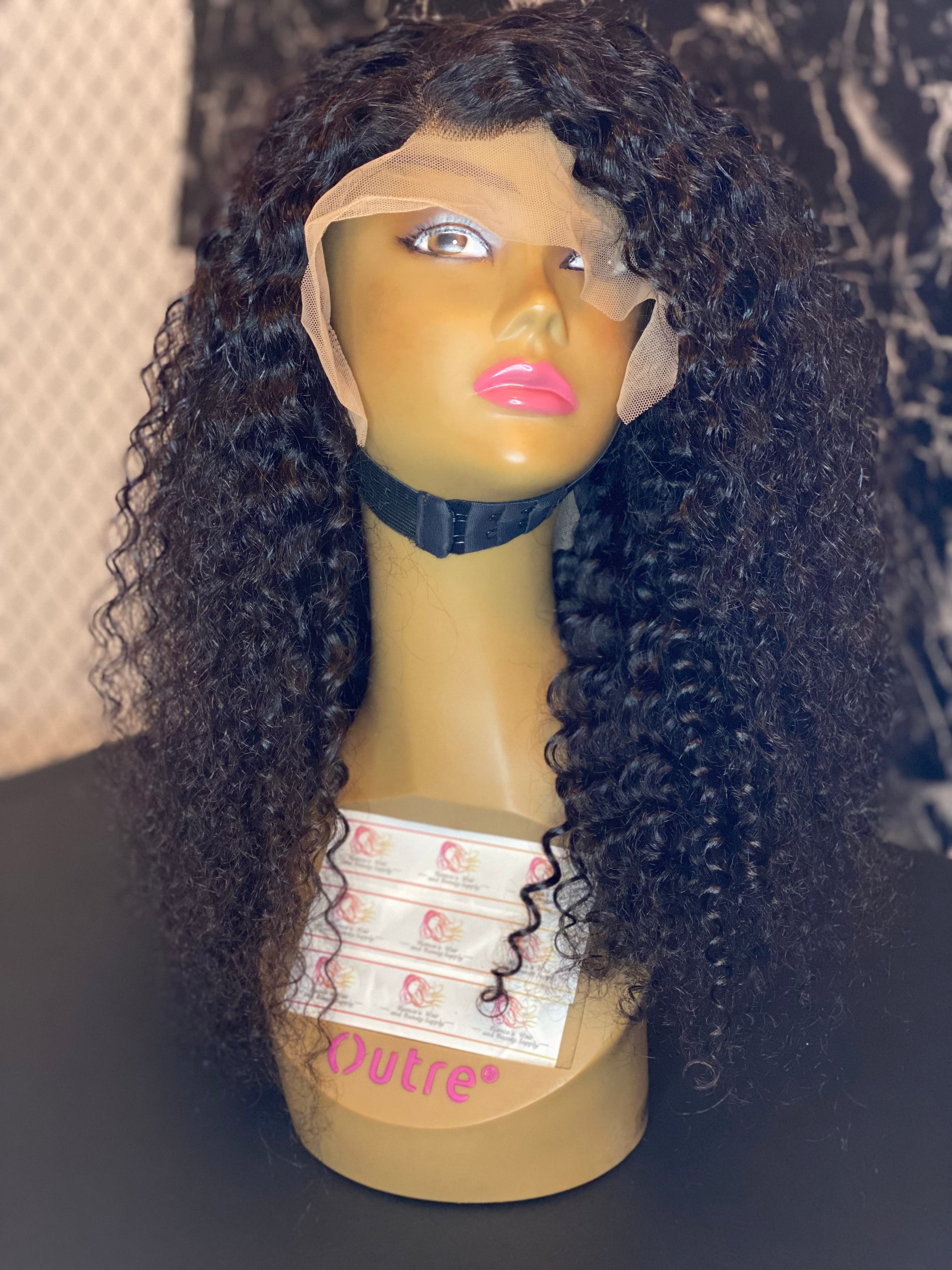 Jerry curly lace front wigs 13*4 - Bianca's hair and beauty supply