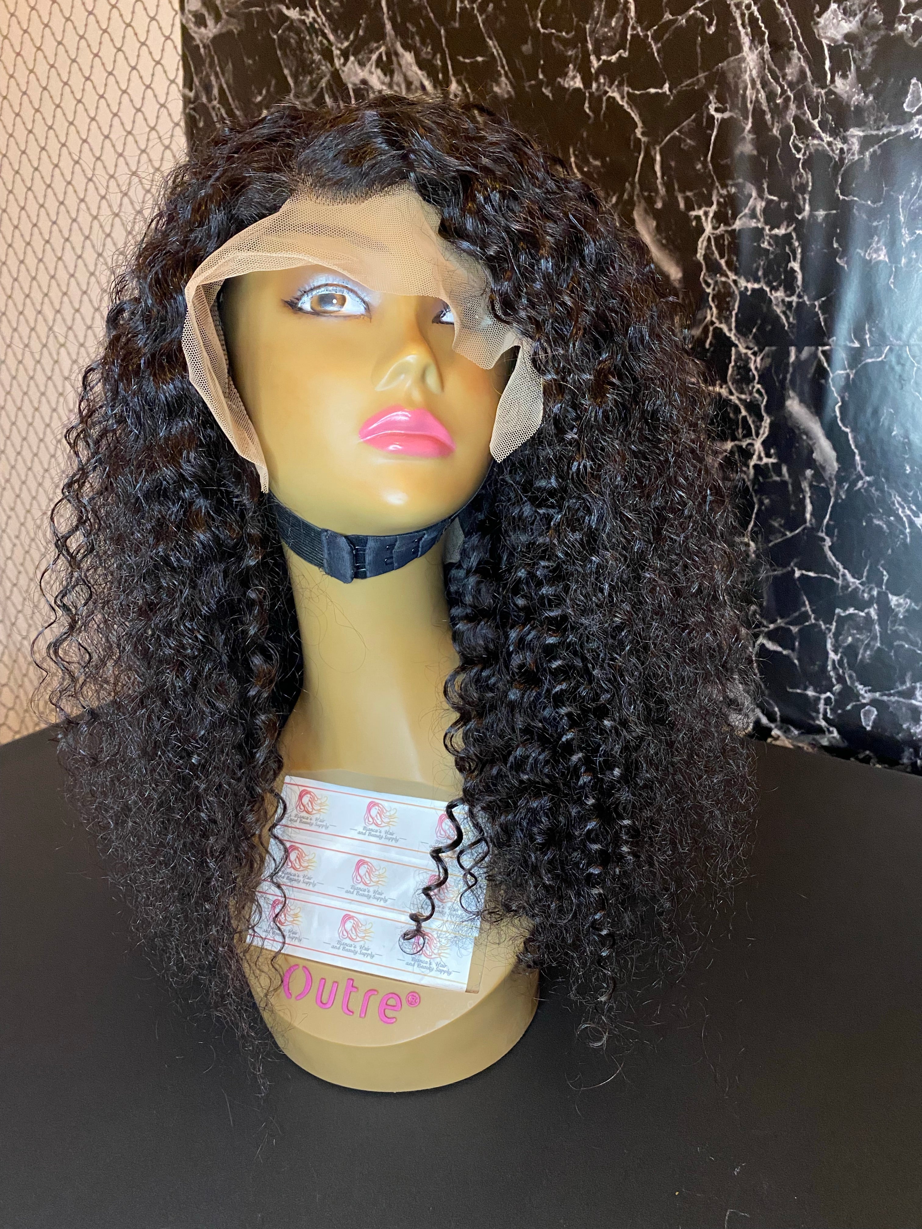 Jerry curly lace front wigs 13*4 - Bianca's hair and beauty supply