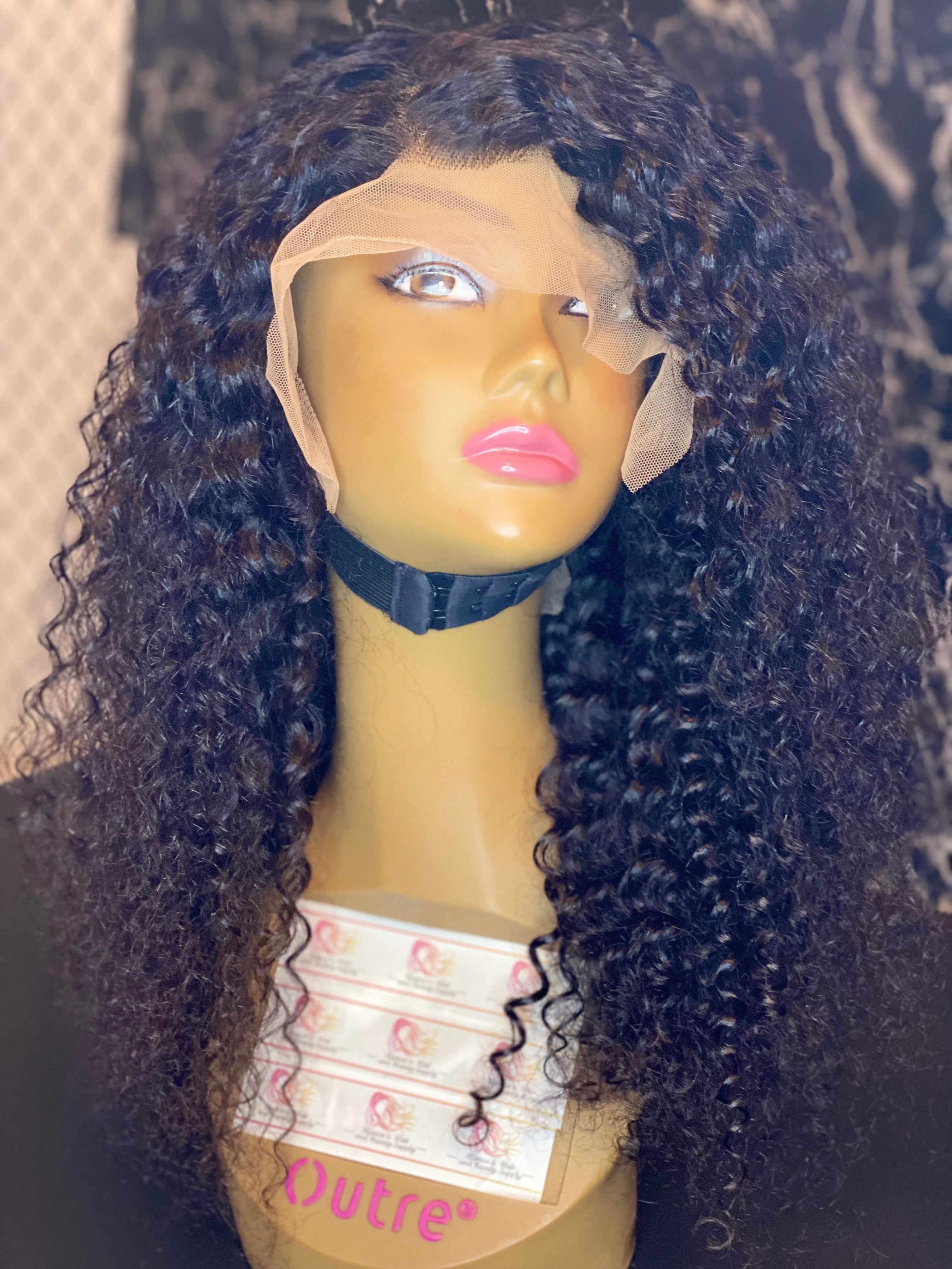 Jerry curly lace front wigs 13*4 - Bianca's hair and beauty supply