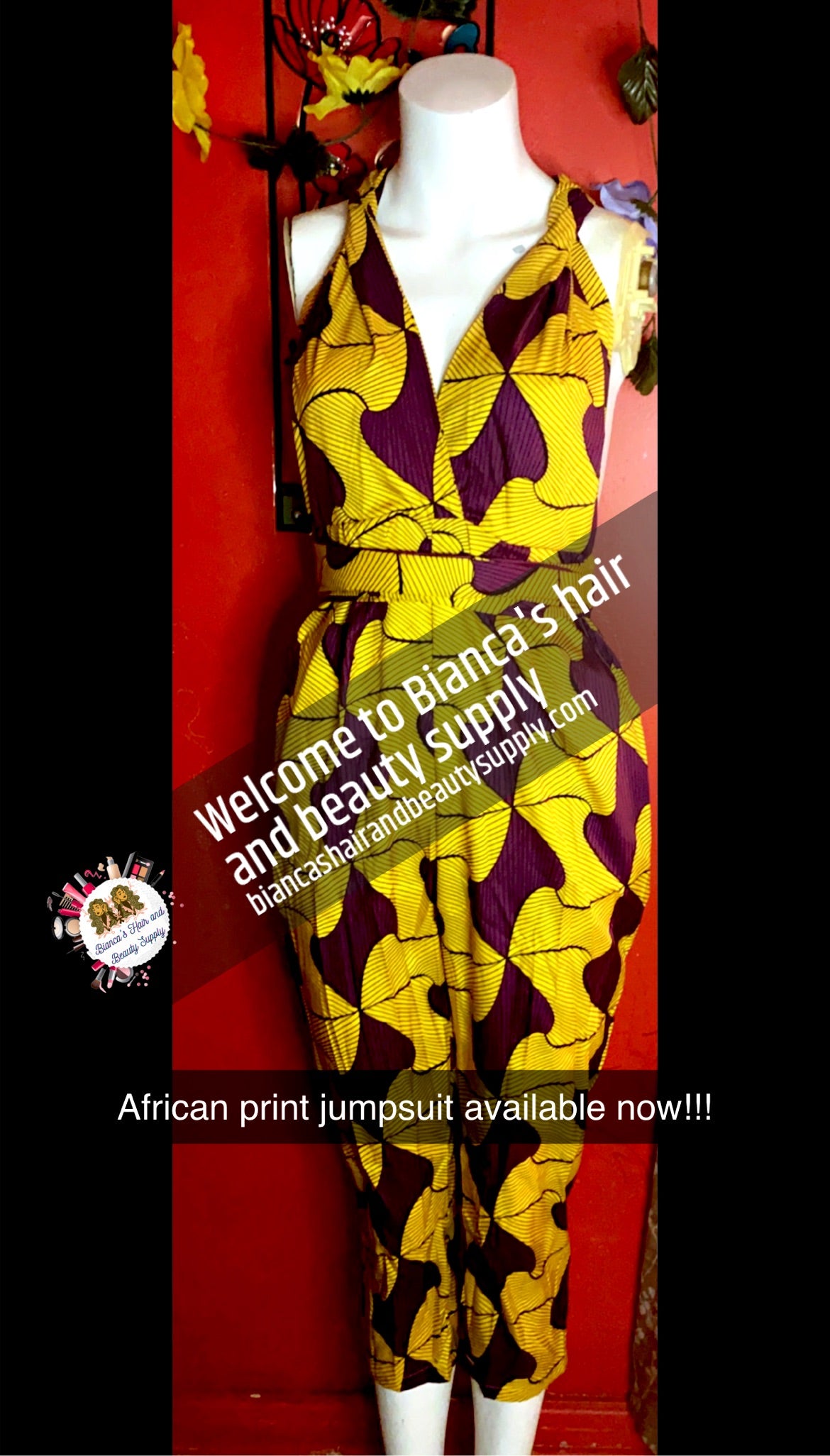 African print jumpsuit