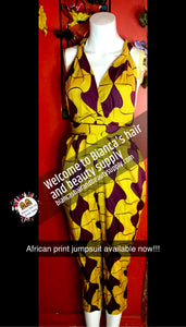 African print jumpsuit