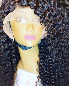 Jerry curly lace front wigs 13*4 - Bianca's hair and beauty supply