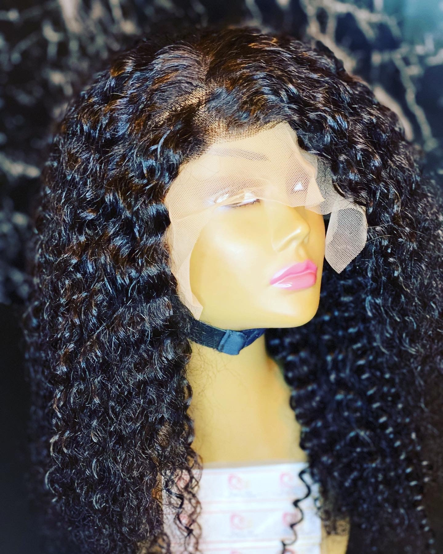 Jerry curly lace front wigs 13*4 - Bianca's hair and beauty supply