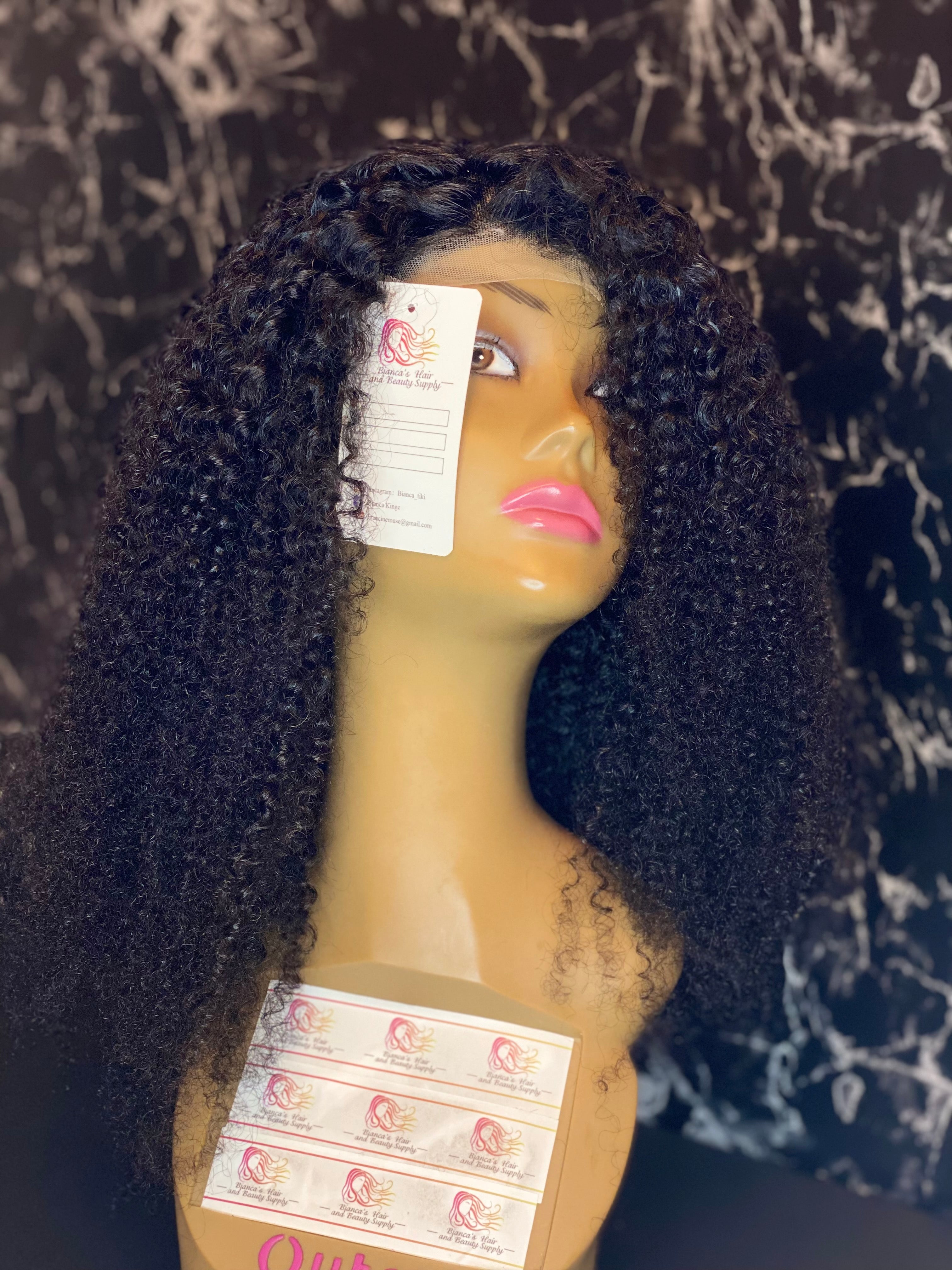 4x4 kinky curly lace wig