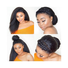 Load image into Gallery viewer, BeuMax Hairs Kinky Straight 13x4 Lace Frontal 180% Density 150% - Bianca's hair and beauty supply
