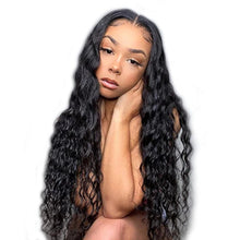 Load image into Gallery viewer, Jerry Curl U Part Wigs Human Hair Wigs Headband Wig - Bianca's hair and beauty supply
