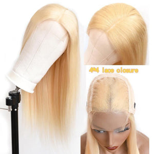 Brazilian Straight 4x4 Lace Front Closure Human Hair Wigs - Bianca's hair and beauty supply