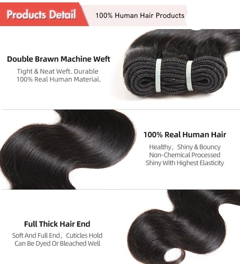 Beumax Hair Body Wave Brazilian Virgin Human Hair 1/4 Pcs Blonde - Bianca's hair and beauty supply