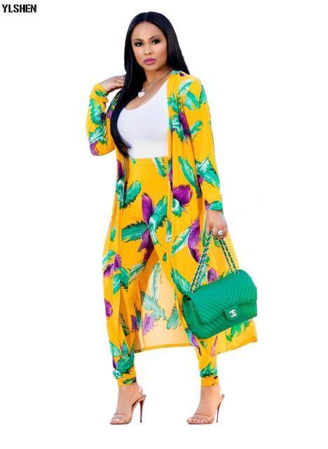 Two Piece Set Print African Dresses for Women Dashiki Plus Size Clothes Ankara Long Dress Suit Bazin Robe Africaine Femme 2019 - Bianca's hair and beauty supply