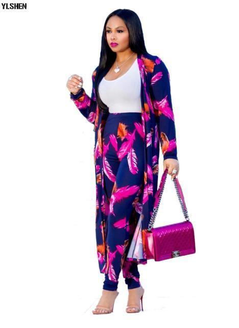 Two Piece Set Print African Dresses for Women Dashiki Plus Size Clothes Ankara Long Dress Suit Bazin Robe Africaine Femme 2019 - Bianca's hair and beauty supply