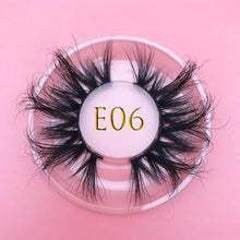 Load image into Gallery viewer, 25mm E06 MIKIWI 100% handmade natural  thick  Eye lashes wispy makeup extention tools 3D mink hair volume soft false  eyelashes - Bianca's hair and beauty supply

