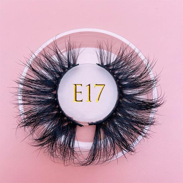 25mm E06 MIKIWI 100% handmade natural  thick  Eye lashes wispy makeup extention tools 3D mink hair volume soft false  eyelashes - Bianca's hair and beauty supply