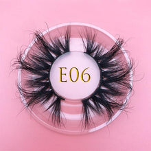 Load image into Gallery viewer, 25mm E06 MIKIWI 100% handmade natural  thick  Eye lashes wispy makeup extention tools 3D mink hair volume soft false  eyelashes - Bianca's hair and beauty supply
