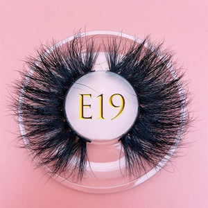 25mm E06 MIKIWI 100% handmade natural  thick  Eye lashes wispy makeup extention tools 3D mink hair volume soft false  eyelashes - Bianca's hair and beauty supply