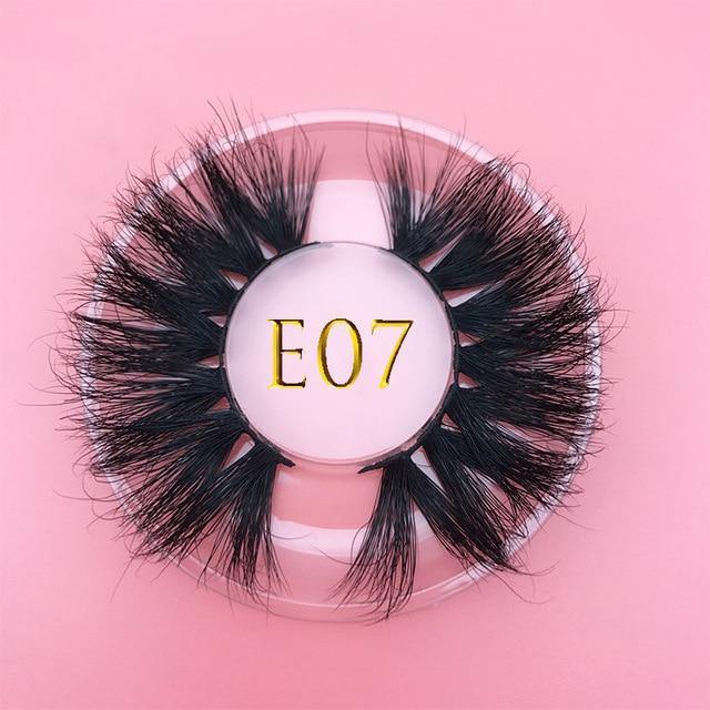 25mm E06 MIKIWI 100% handmade natural  thick  Eye lashes wispy makeup extention tools 3D mink hair volume soft false  eyelashes - Bianca's hair and beauty supply