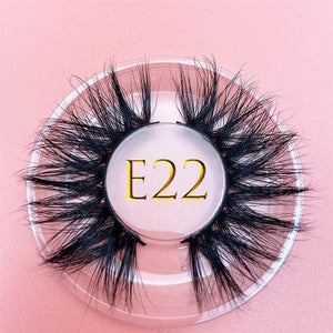 25mm E06 MIKIWI 100% handmade natural  thick  Eye lashes wispy makeup extention tools 3D mink hair volume soft false  eyelashes - Bianca's hair and beauty supply