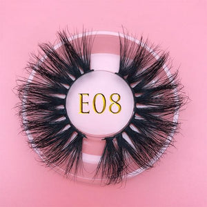 25mm E06 MIKIWI 100% handmade natural  thick  Eye lashes wispy makeup extention tools 3D mink hair volume soft false  eyelashes - Bianca's hair and beauty supply