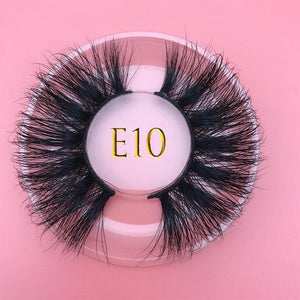 25mm E06 MIKIWI 100% handmade natural  thick  Eye lashes wispy makeup extention tools 3D mink hair volume soft false  eyelashes - Bianca's hair and beauty supply