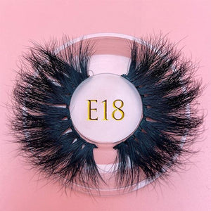 25mm E06 MIKIWI 100% handmade natural  thick  Eye lashes wispy makeup extention tools 3D mink hair volume soft false  eyelashes - Bianca's hair and beauty supply