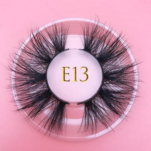 25mm E06 MIKIWI 100% handmade natural  thick  Eye lashes wispy makeup extention tools 3D mink hair volume soft false  eyelashes - Bianca's hair and beauty supply