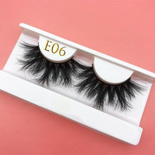 Load image into Gallery viewer, 25mm E06 MIKIWI 100% handmade natural  thick  Eye lashes wispy makeup extention tools 3D mink hair volume soft false  eyelashes - Bianca's hair and beauty supply
