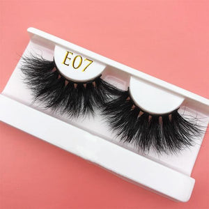 25mm E06 MIKIWI 100% handmade natural  thick  Eye lashes wispy makeup extention tools 3D mink hair volume soft false  eyelashes - Bianca's hair and beauty supply